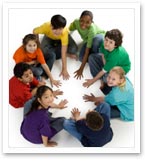 children sitting in a circle