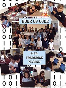 Father Frederick McGinn Students Participate in Hour of Code