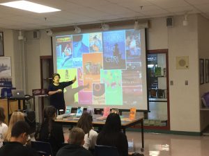 Award-winning YA Author speaks with St. Elizabeth students