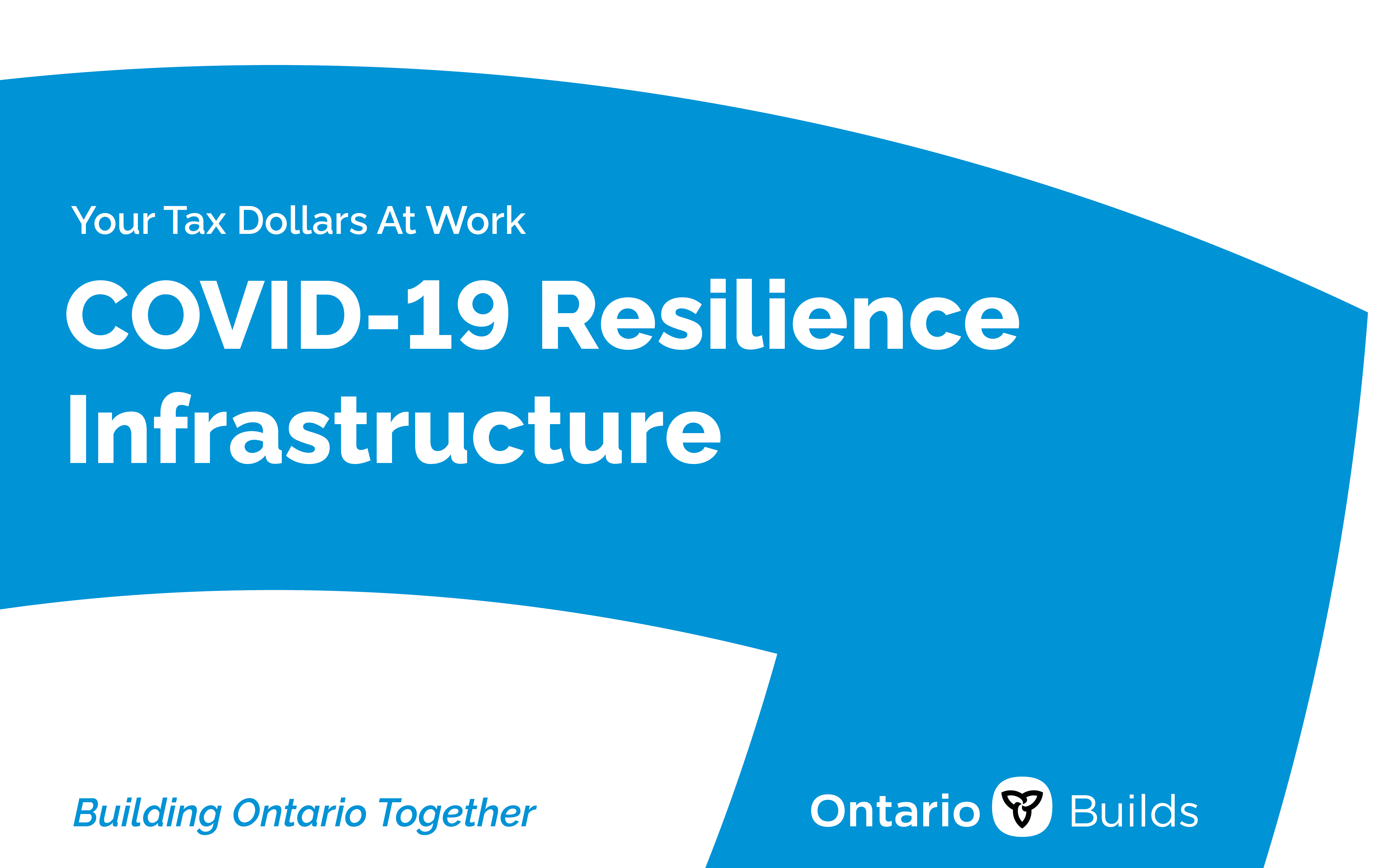 Your Tax Dollars at Work. COVID-19 Resilience Infrastructure