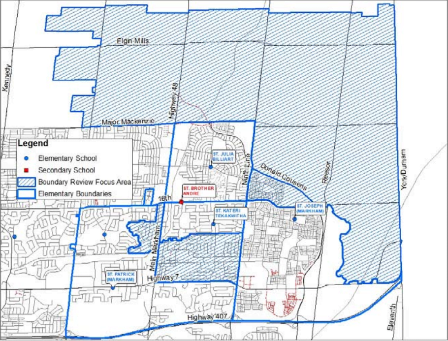 Boundary Review Outline for Markham schools