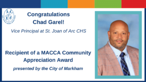 Congratulations Vice Principal Chad Garel