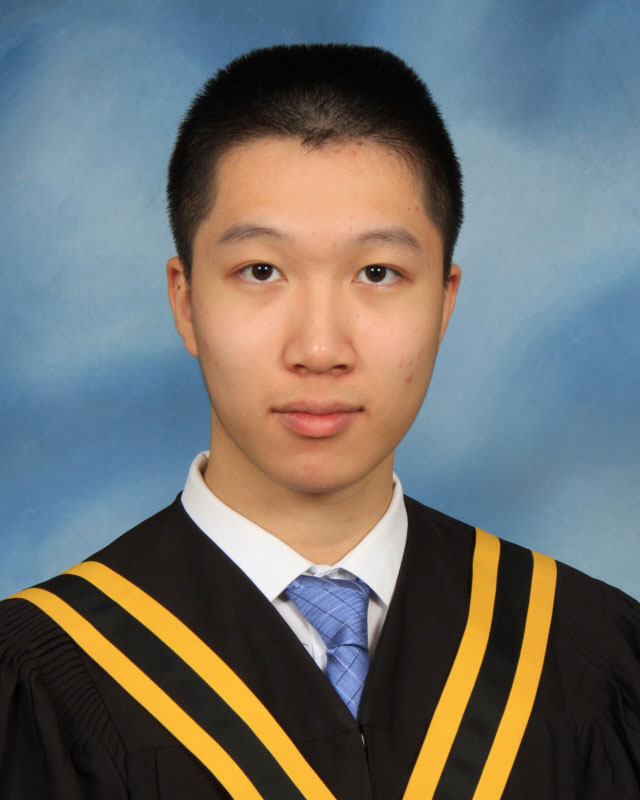 A graduation photo of Derek Yang