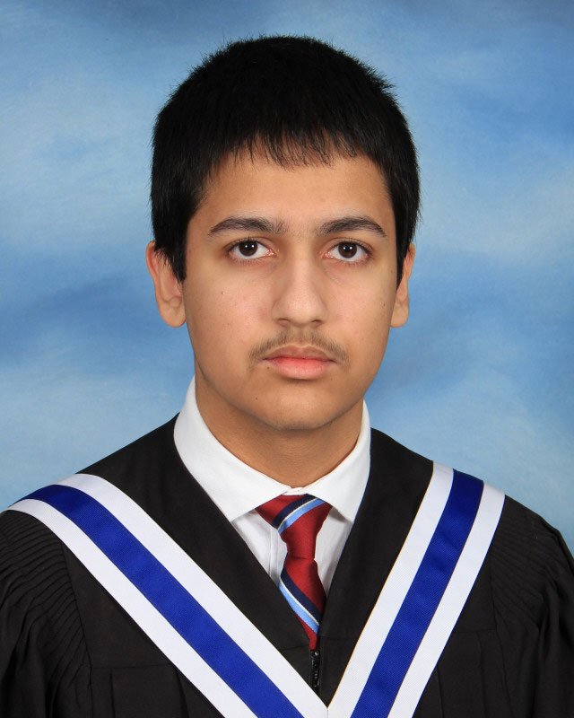 A graduation photo of Harjot Singh Deol