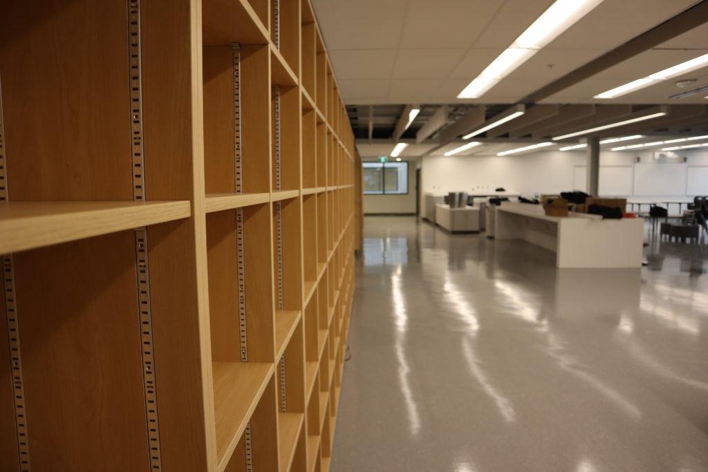 The Stouffville Multi-Use Facility's learning commons is coming together.