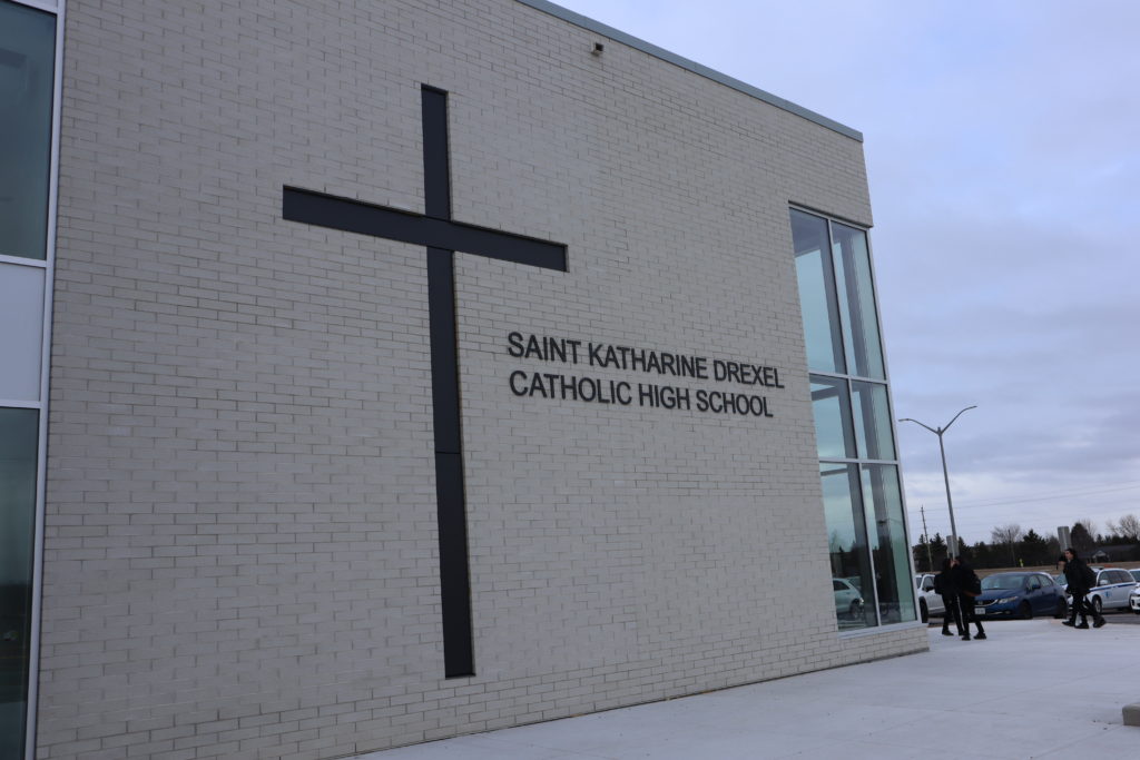 The entrance to St. Katharine Drexel CHS.