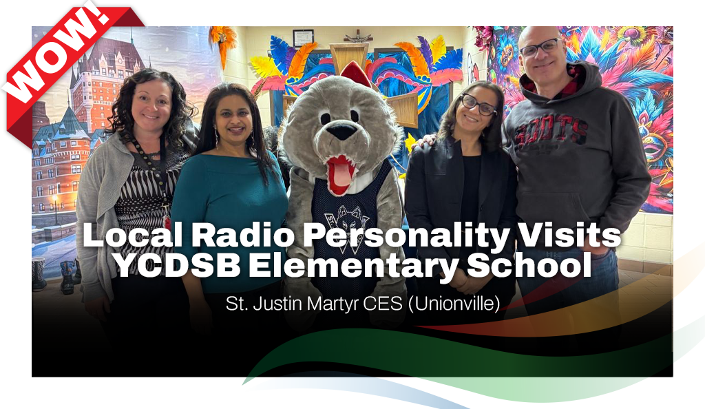  Local Radio Personality Visits YCDSB Elementary School