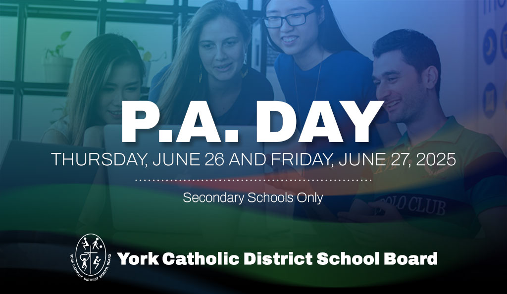 Secondary PA Days: Thursday, June 26 and Friday, June 27, 2025