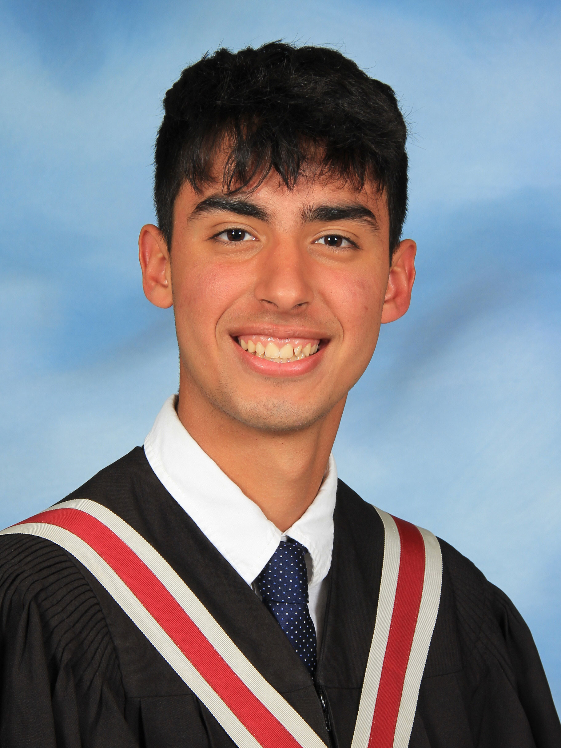 A graduation photo of Ethan Rania 