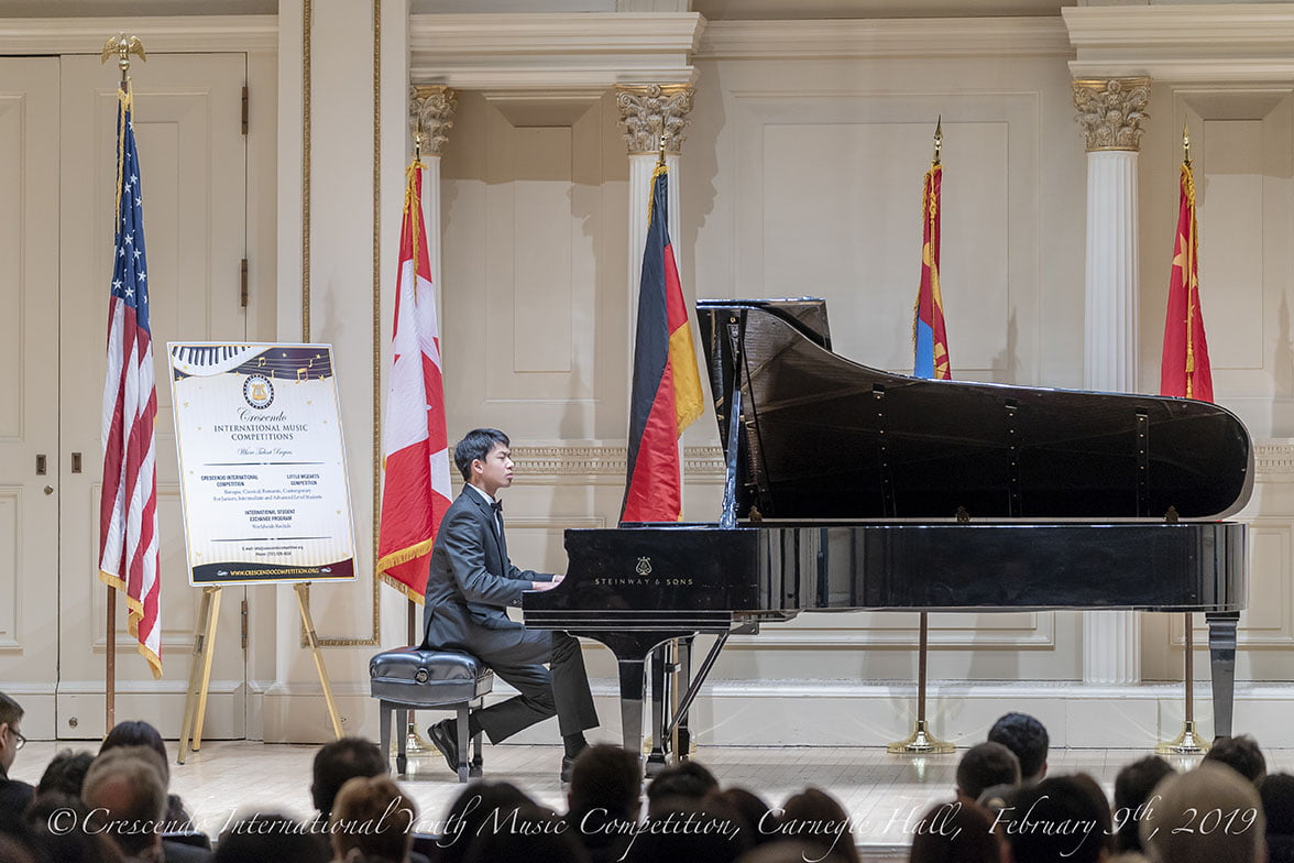 Richard Yeh performing at Carnegie Hall