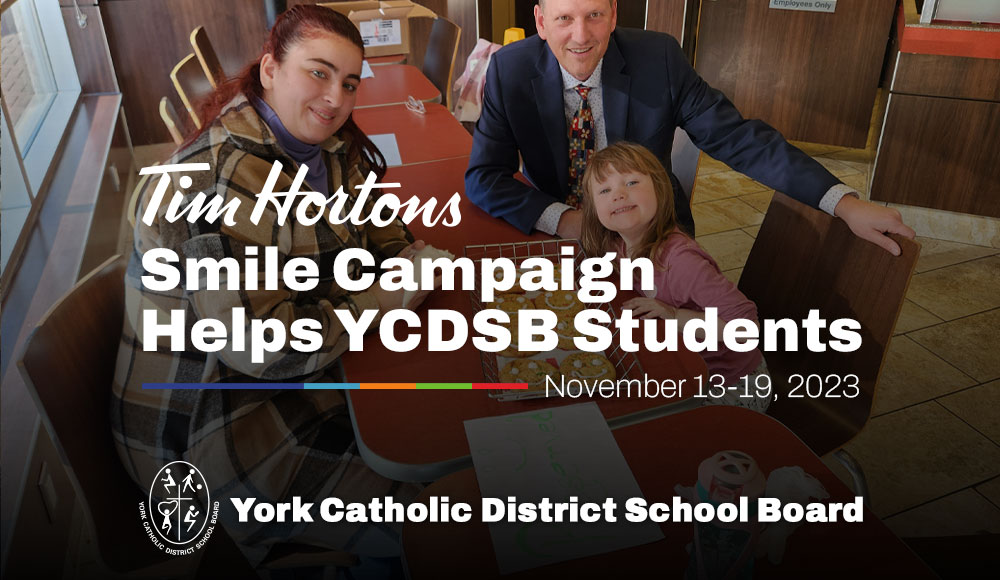 Tim Horton’s Smile Campaign Helps YCDSB Students