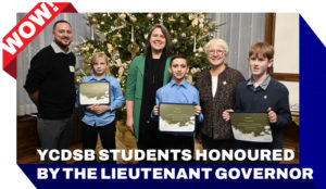 YCDSB Students Honoured by the Lieutenant Governor