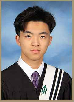 A graduation photo of Daniel Zhang