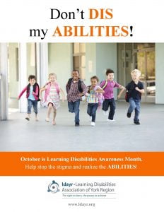 October is Learning Disability Awareness Month