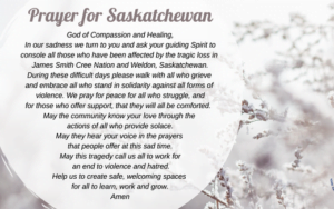 Prayer for Saskatchewan