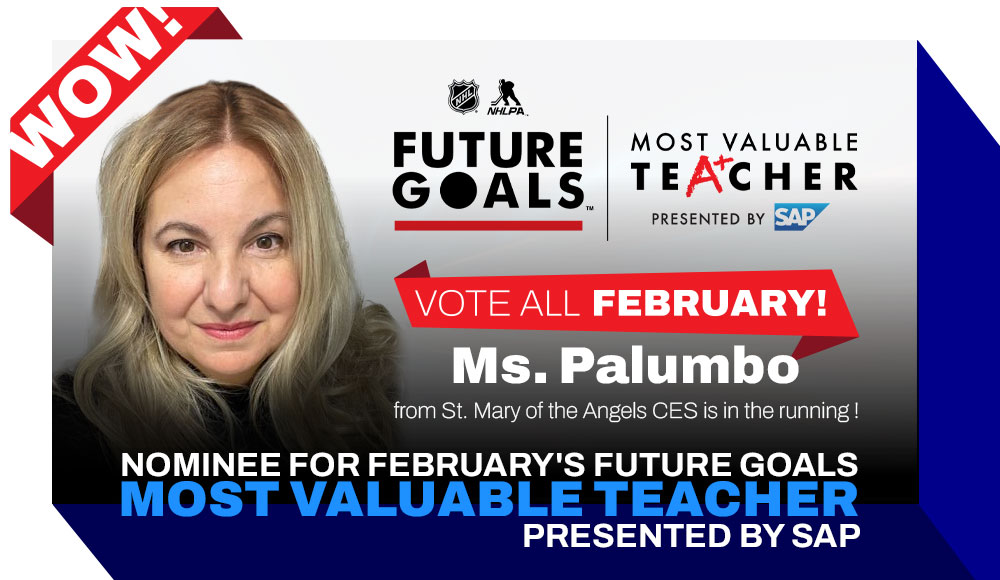 NOMINEE for February's Future Goals MOST VALUABLE TEACHER PRESENTED BY SAP