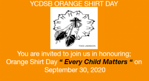 York Catholic to commemorate Orange Shirt Day: Every Child Matters