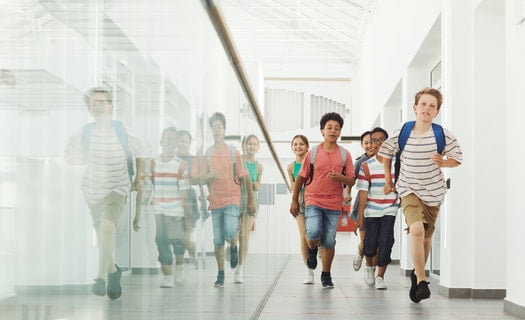 Kids at school.